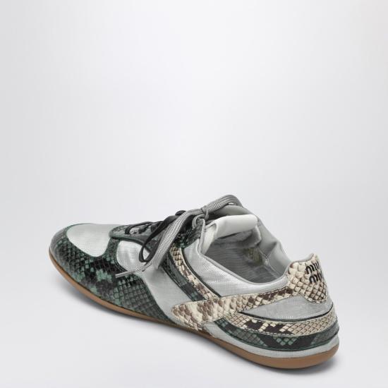 25FW 미우미우 스니커즈 5E428EB0053ZL4 F04UJ SILVER GREEN - MIU MIU