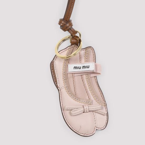25FW 미우미우 키링 5TL5332CUM F0NZ2 BEIGE - MIU MIU