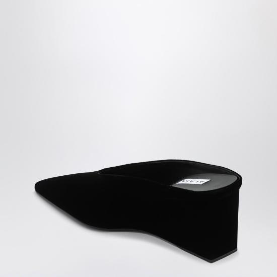 25FW 알라이아 샌들 AA3M104A014VEL 999 Black - ALAIA