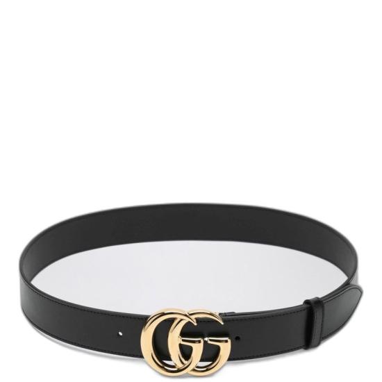 26SS 구찌 GG 마몽 샤이니 버클 레더 벨트 4068310YA0G 1000