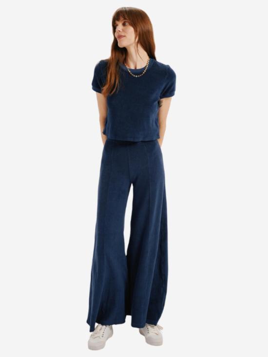  Suzie Kondi 반팔 티셔츠 수지 콘디 카프리 테리 티셔츠 네이비 - OTHER BRANDS