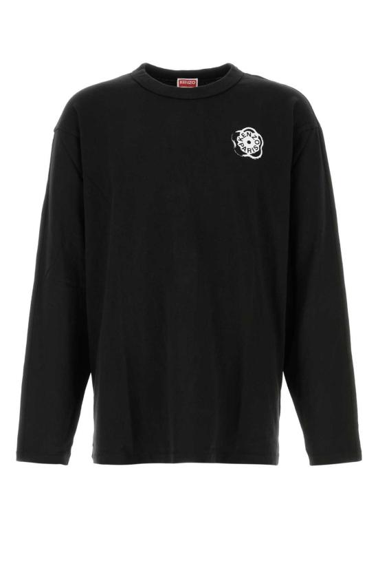  겐조 탑 오버사이즈 티셔츠 블랙