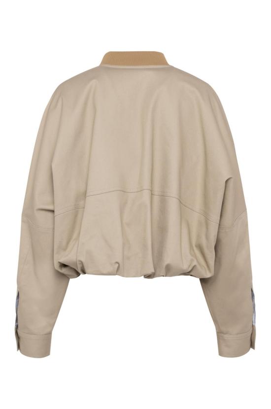  텔라 봄버 자켓 페르디 크롭 재킷 샌드 - TELA