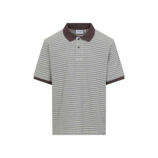  칼하트 폴로 티셔츠 카하트 디온 폴로 디온 스트라이프 왁스 - CARHARTT
