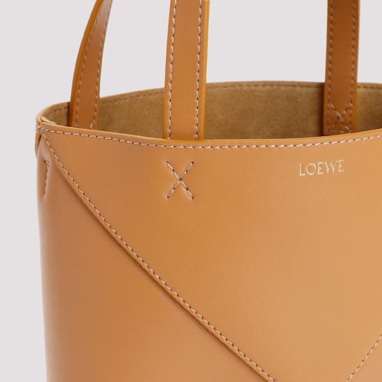 25SS 로에베 샤이니 카프스킨 미니 퍼즐 폴드 토트백 A657V25X01 2586 BROWN - LOEWE