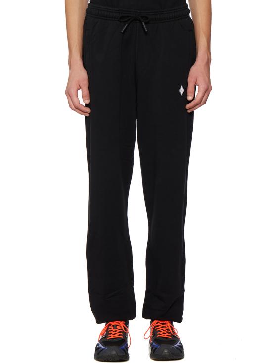  마르셀로 불론 스트레이트 팬츠 CCMCH024F21FLE0011001 BLACK - MARCELO BURLON