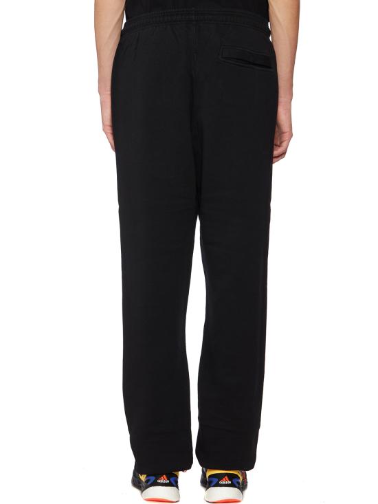  마르셀로 불론 스트레이트 팬츠 CCMCH024F21FLE0011001 BLACK - MARCELO BURLON