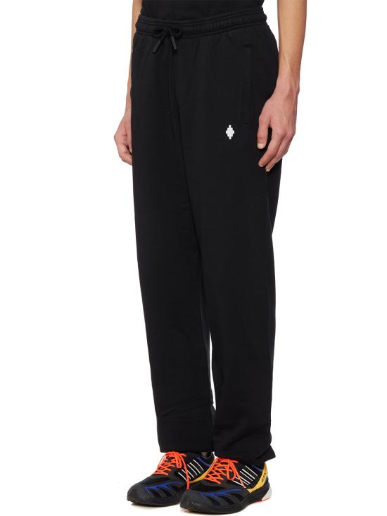  마르셀로 불론 스트레이트 팬츠 CCMCH024F21FLE0011001 BLACK - MARCELO BURLON