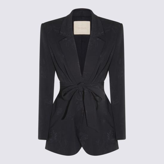  트윈셋 수트 자켓 스트레치 블레이저 블루 나이트