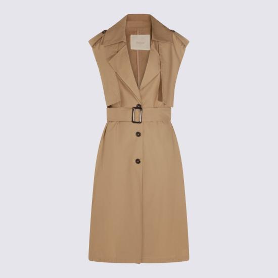  트윈셋 트렌치 코트 내추럴  내추럴 베이지