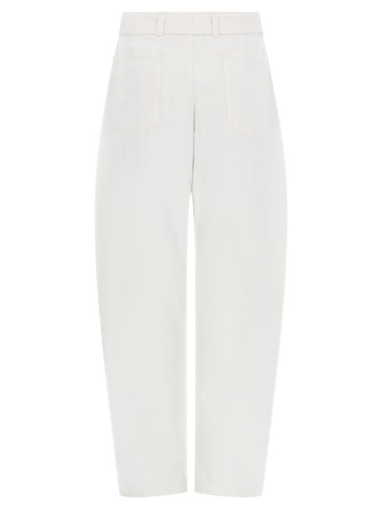 26SS 르메르 트위스트 벨티드 팬츠 PA326 LD1070WH086 WHITE - LEMAIRE