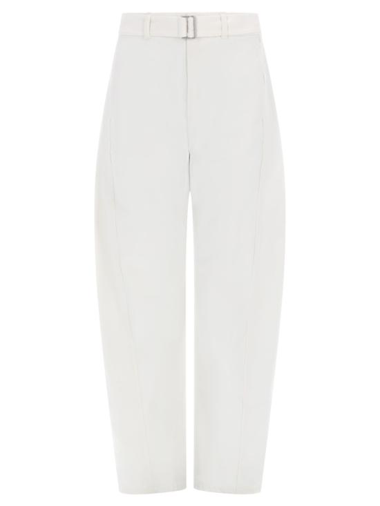 26SS 르메르 트위스트 벨티드 팬츠 PA326 LD1070WH086 WHITE