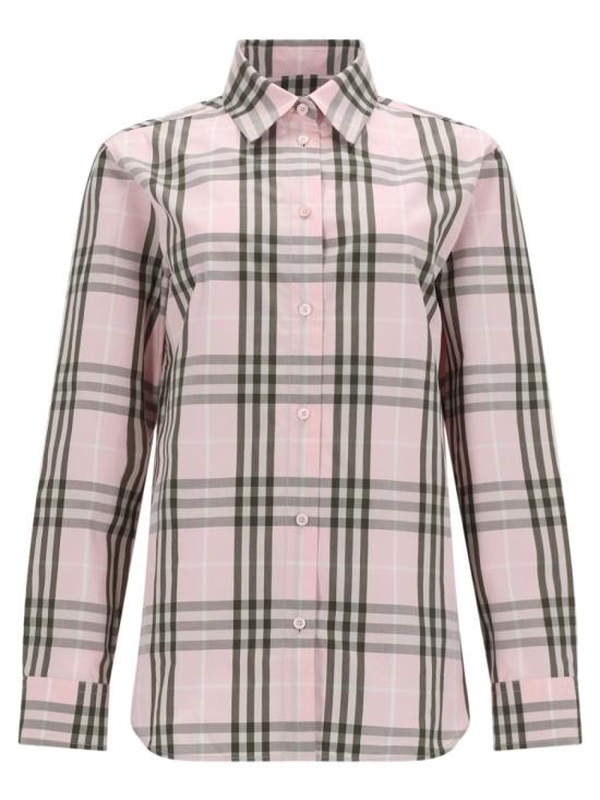 26SS 버버리 레귤러핏 체크 코튼 셔츠 8127212 A5961 PINK