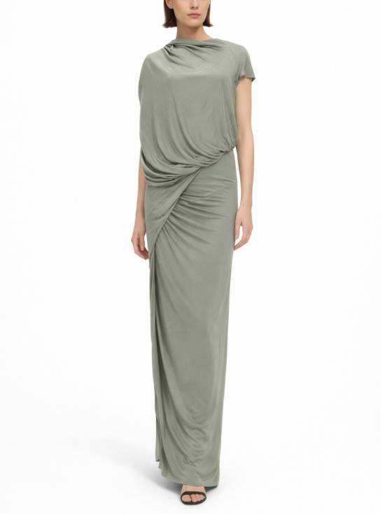 26SS 릭 오웬스 롱 원피스 LI01F7510 JVS45 GREEN - RICK OWENS