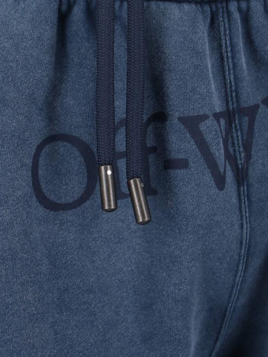  오프화이트 숏팬츠 코튼 반바지 블루 - OFF WHITE