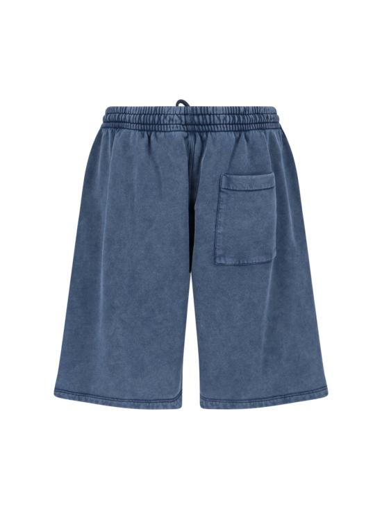  오프화이트 숏팬츠 코튼 반바지 블루 - OFF WHITE