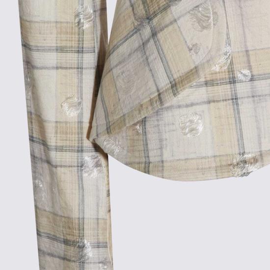  비비안웨스트우드 수트 자켓 비비안 웨스트우드 에크루 체크 블레이저 베이지 - VIVIENNE WESTWOOD