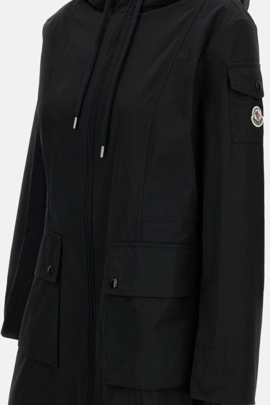  몽클레어 패딩 몽클레르 라에르테 롱 파카 코트 블랙 - MONCLER