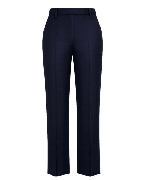  톰브라운 스트레이트 팬츠 톰 브라운 코튼 수트 벨트루프 릴렉스드 팬츠 네이비