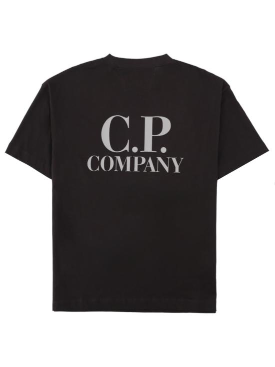  씨피 컴퍼니 탑 C.P. 회사 로고 티셔츠 (검정색) - C.P. COMPANY