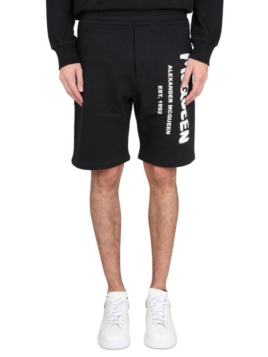  알렉산더 맥퀸 숏팬츠 688717 QTZ810901 BLACK