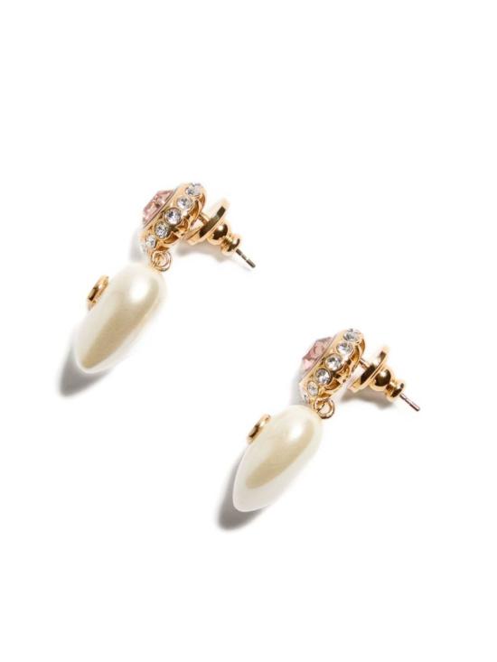  발렌티노 가라바니 이어링 V 로고 시그니처 진주 귀걸이 (골드) - VALENTINO GARAVANI