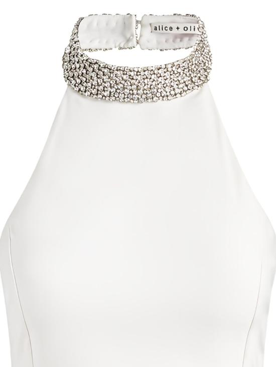 26SS 앨리스 앤 올리비아 민소매 티셔츠 CC511210051 A127 White - ALICE & OLIVIA