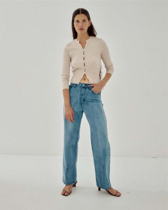  사야카 다비스 뉴욕 데님 팬츠 사야카 데이비스 뉴욕 레귤러핏 데님 진 - SAYAKA DAVIS NEW YORK