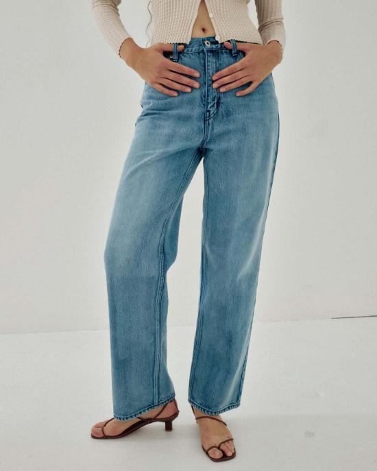  사야카 다비스 뉴욕 데님 팬츠 사야카 데이비스 뉴욕 레귤러핏 데님 진 - SAYAKA DAVIS NEW YORK