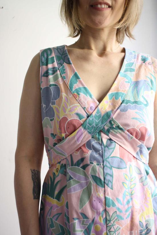  Myrtle 숏 원피스 머틀 민소매 비앙카 드레스 핑크 정글 - OTHER BRANDS