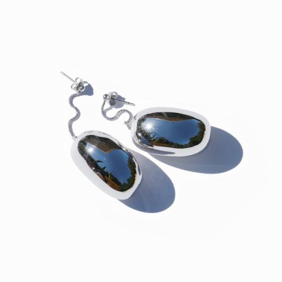  밍유왕 이어링 콩 모양 귀걸이 - MING YU WANG