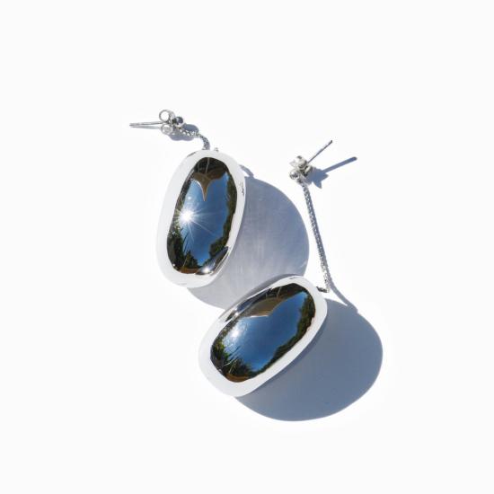  밍유왕 이어링 콩 모양 귀걸이 - MING YU WANG