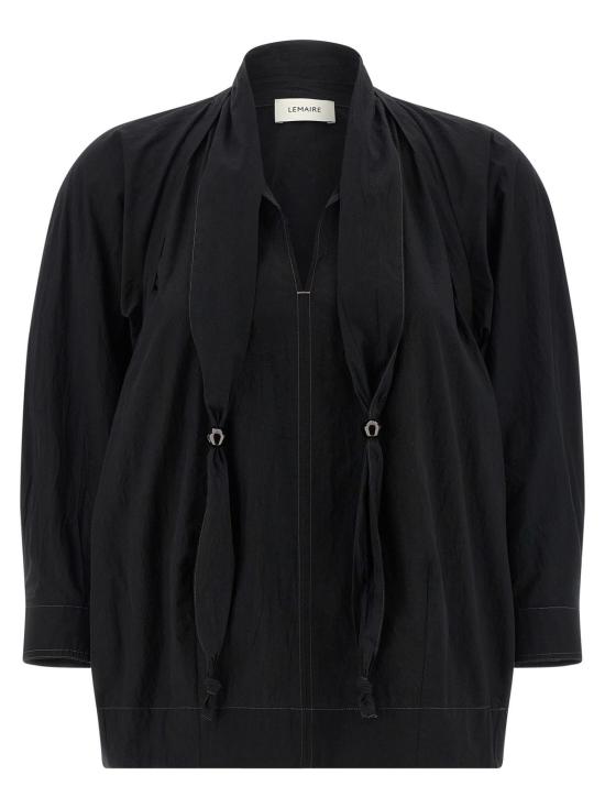  르메르 블라우스 와 스카프 셔츠 블랙