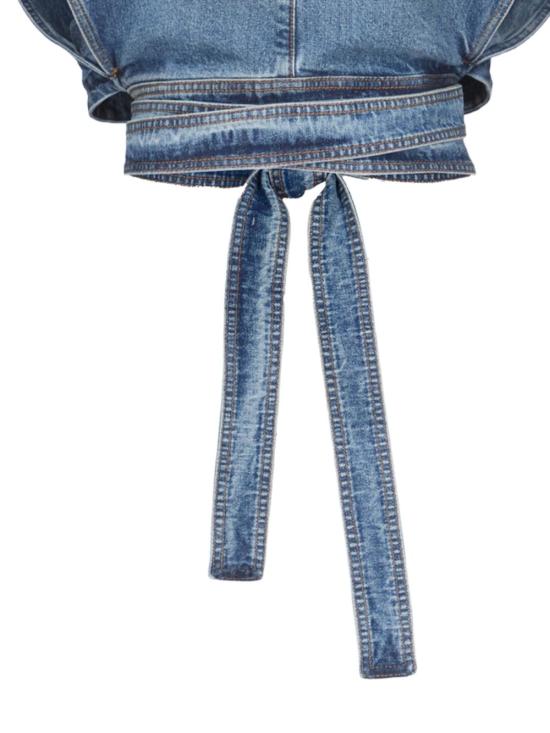 26SS 알라이아 민소매 티셔츠 AA9H1482D026C A56 Blue - ALAIA