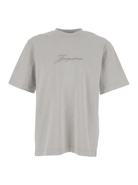  자크뮈스 탑 르 티셔츠 피그멘토 티셔츠 그레이