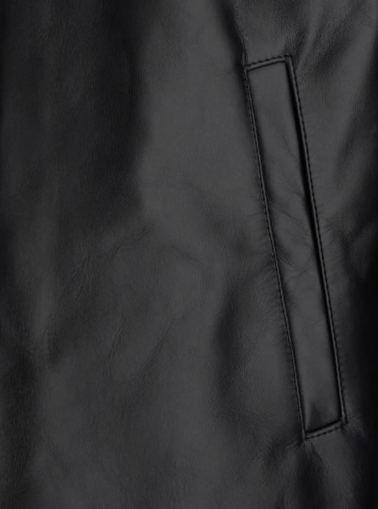  지방시 가죽 자켓 클래식 칼라 가죽 재킷 (사이드 포켓 포함) 블랙 - GIVENCHY