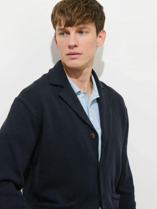  알렉스 밀 수트 자켓 알랭 코튼 린넨 블레이저 다크 네이비 - ALEX MILL