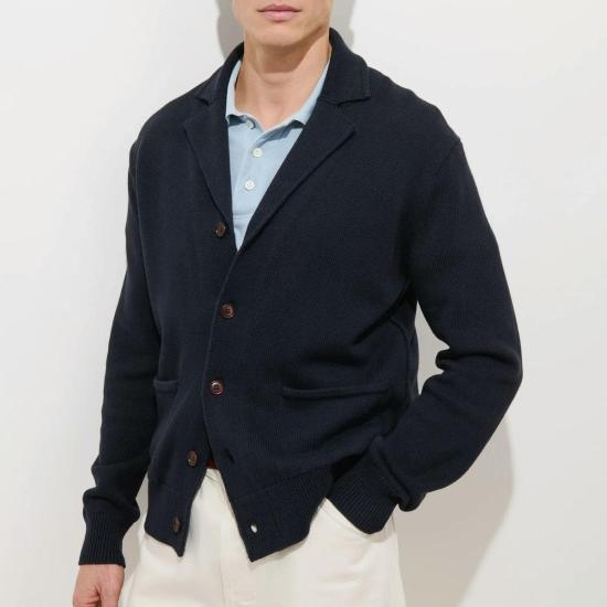  알렉스 밀 수트 자켓 알랭 코튼 린넨 블레이저 다크 네이비