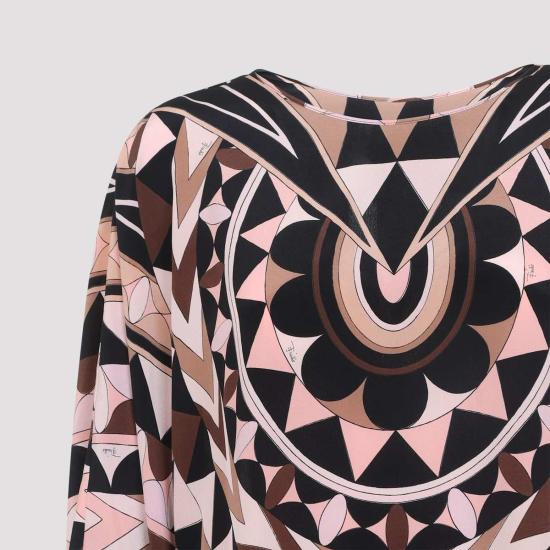  푸찌 롱 원피스 푸치 실크 롱 드레스 - PUCCI