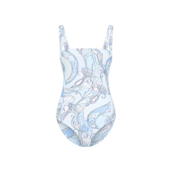  푸찌 원피스 수영복 푸치 폴리아미드  연한 파란색 - PUCCI