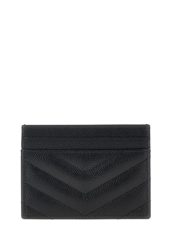 26FW 생로랑 카산드라 마틀라세 카드 케이스 423291BOW011000 Black - SAINT LAURENT