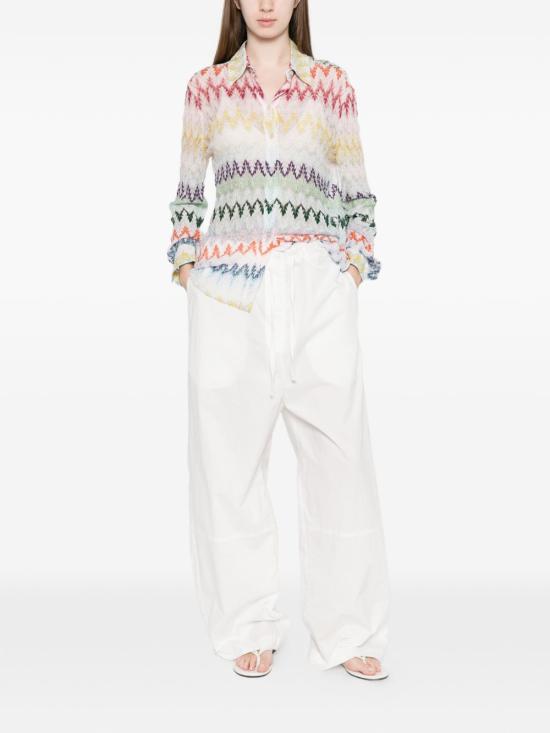 26SS 미소니 셔츠 DS26SJ0O BR015IS30G5 White - MISSONI