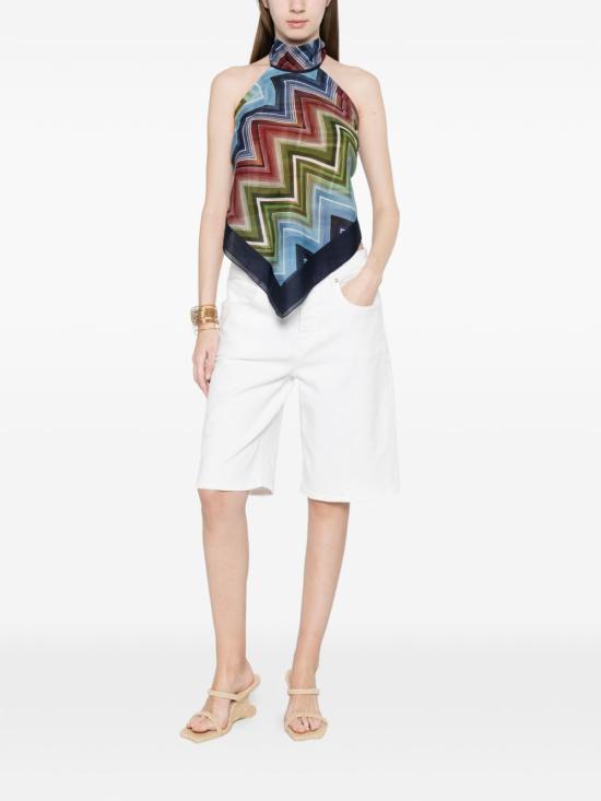 26SS 미소니 민소매 티셔츠 TOQ4CMDA685 0001 Blue - MISSONI