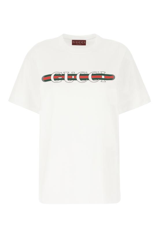 26SS 구찌 프린트 반팔 티셔츠 788093XJGL6 9074 WHITE MC