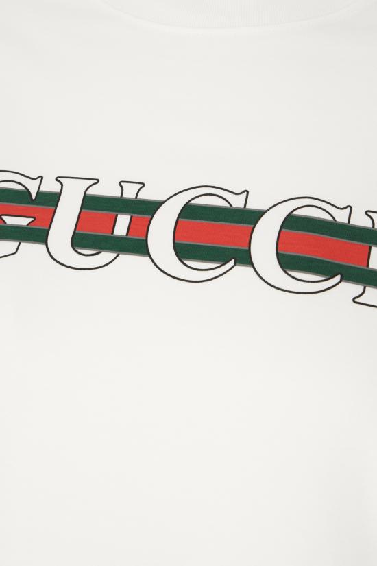 26SS 구찌 프린트 반팔 티셔츠 788093XJGL6 9074 WHITE MC - GUCCI