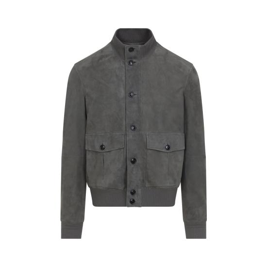26SS 에르메네질도제냐 가죽 자켓 UHPSRA3 H161 N07 GRIGIO MEDIO - ERMENEGILDO ZEGNA