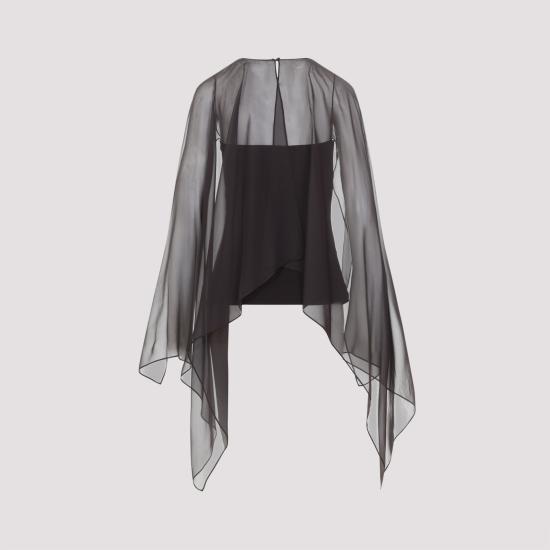 26SS 알베르타 페레티 탑 A02200124 0102 MARRONE - ALBERTA FERRETTI