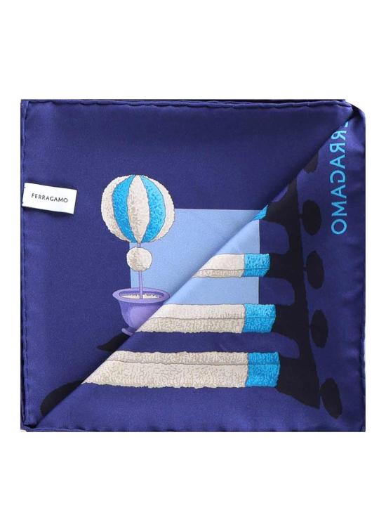 25FW 살바토레 페라가모 머플러/스카프 310212785680002 Blue - SALVATORE FERRAGAMO
