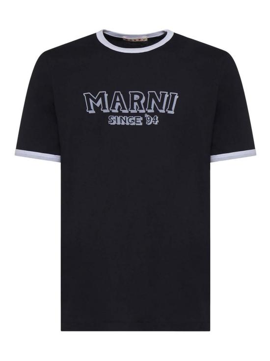 26SS 마르니 반팔 티셔츠 HUMU0198MPUSCY91LOB99 Blue