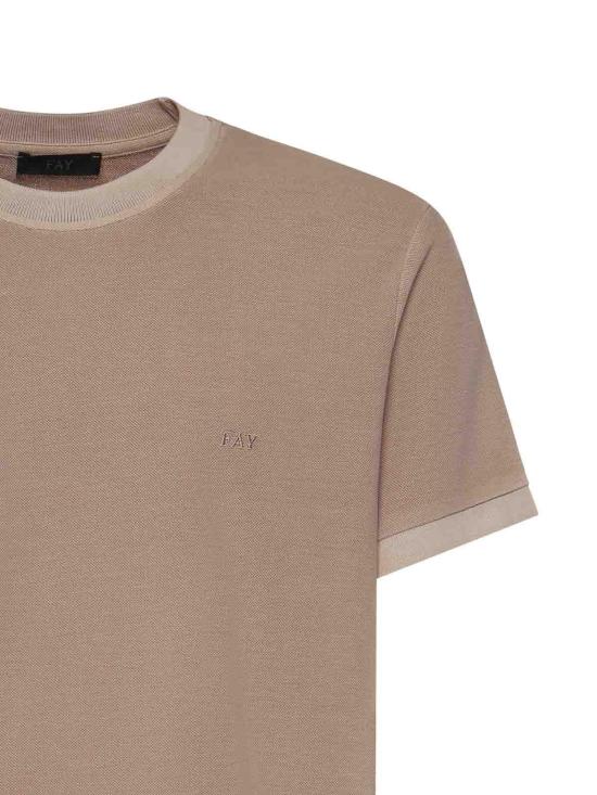 26SS 페이 반팔 티셔츠 NPMB352136TZEFC803 Beige - FAY